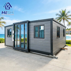 HeSHi Modern <b>Container</b> House 20ft Prefab Modular Home Rectangle Design for Residential Use - Product Image 1