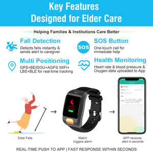 L20PRO Smartwatch per il monitoraggio della salute degli anziani 4G SIM Card GPS per il rilevamento automatico di caduta allarme SOS <span class=keywords><strong>API</strong></span> disponibile orologio da Telecare Senior - Product Image 2