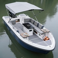 Bateau de loisirs aquatiques, bateau électrique de barbecue pour parc panoramique, bateau de réception pour fêtes et affaires avec auvent, bateau de plaisance