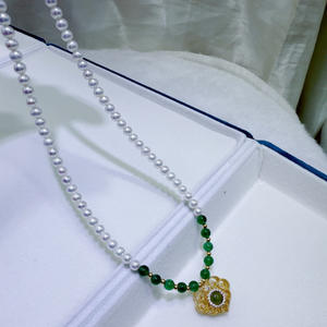 สร้อยคอไข่มุกน้ำจืดทรงหยดน้ำแบบจีน ล็อคแบบรูอี้ ขนาด 4-5 มม. ไข่มุกไร้ตำหนิ - Product Image 4