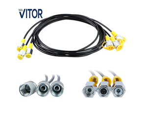 Ensemble de manomètres hydrauliques de haute qualité (3 pièces) - Outil de diagnostic de pression pour la mesure de pression des excavateurs - Garantie de 6 mois - Product Image 4