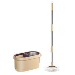 IStapromo Gifts Mop Blu Senza Mani di Alta Qualità con Secchio Rotondo per Pulizia a Umido e a Secco, Leggero, Ausilio per la <span class=keywords><strong>Moglie</strong></span>, con Disidratazione Automatica - Product Image 2