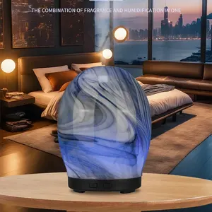 100ml nuova casa olio essenziale umidificatore elettrico 3D diffusore di Aroma di vetro con illuminazione a LED per aromaterapia