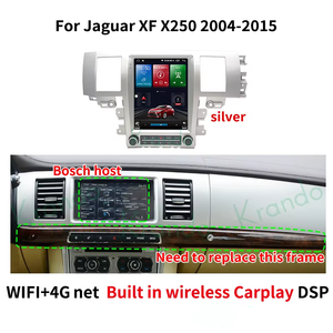Radio de coche con pantalla Tesla de 9,7 pulgadas para Jaguar XF X250 2004-2015, reproductor de DVD Multimedia <span class=keywords><strong>Android</strong></span>, unidad principal inalámbrica CarPlay estéreo 5G - Product Image 3