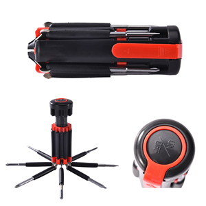 Juego de destornilladores multifuncionales 8 en 1 con luz LED, kit de herramientas de reparación profesional para mantenimiento electrónico del hogar - Product Image 1
