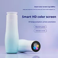 Penyelamat Layar Cangkir Proyeksi Digital AI Lintas Batas, Pengingat Minum Air Berbasis Suhu, Speaker Bluetooth, Kesehatan