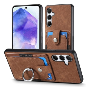 Funda de Cuero con Ranura para Tarjetas para <span class=keywords><strong>Samsung</strong></span> Galaxy S23 Plus Ultra FE A14 A54 A34 <span class=keywords><strong>A33</strong></span> 5G A42 A04E A04, Soporte Magnético para Coche - Product Image 2