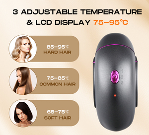 ポータブルポケットサイズヘアストレートナーブラシ、ミニホットコーム（1500mAhバッテリー搭載） - Product Image 3