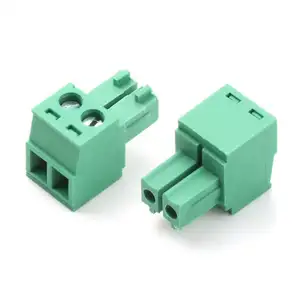 Customization 3.81mm pitch male female pcb terminal blocks connector 2 -16pin right angle Terminal block Connector