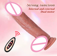 Dildo de Silicona Enorme, Pene Realista de Fantasía con Gran Nudo, Dildo Monstruoso con Fuerte Succión, Pene Alienígena, Juguete Sexual