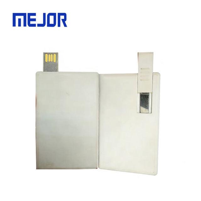 Credit Card USB Drive Slide Type UDP Flash Pendrive 16G Custom Logo for Promotion Business Gift