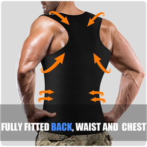 Canotta Modellante in Neoprene con Cerniera <span class=keywords><strong>per</strong></span> Uomo, Effetto <span class=keywords><strong>Sauna</strong></span>, Fascia Dimagrante <span class=keywords><strong>per</strong></span> la Vita - Product Image 4