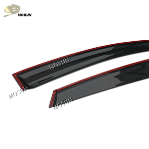 Pare-soleil de fenêtre MOSUN pour <span class=keywords><strong>FORD</strong></span> <span class=keywords><strong>FIESTA</strong></span> HB Hatchback 2009-2017, chrome, déflecteur de vent, pare-pluie - Product Image 6