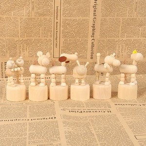 Jouet en <span class=keywords><strong>bois</strong></span> pour décoration <span class=keywords><strong>de</strong></span> bureau, marionnette à doigt, en forme d'animaux, cadeaux pour enfants, nouvelle collection <span class=keywords><strong>de</strong></span> 2018 - Product Image 1
