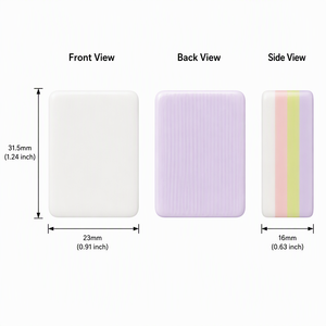 Juego de Fichas de Mahjong Americanas de Acrílico Rosa y Morado de 4 Capas Personalizadas, Grabadas con Impresión UV, Portátiles, Marblizadas, <span class=keywords><strong>Funway</strong></span> MJ08 - Product Image 3