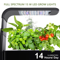 Mini-serre de table d'intérieur pour la culture hydroponique avec éclairage LED