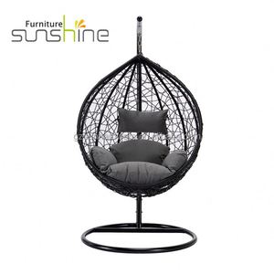 Silla Colgante de Mimbre Sintético con Forma de Gota de Agua, Modelo <span class=keywords><strong>Sunshine</strong></span> TF-9710/TF-9710L, Muebles de Exterior Modernos - Product Image 4