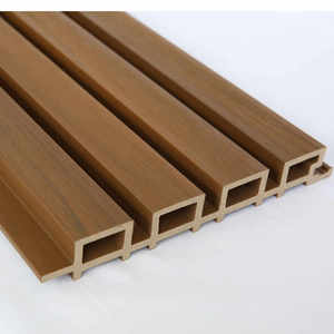 Ngoài trời Composite WPC Tấm ốp tường tre và nhựa cho khách sạn biệt thự căn hộ bên ngoài tường trang trí nội thất - Product Image 1