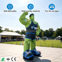 Mascotte géante gonflable de musculation personnalisée, personnage de bodybuilder gonflable imprimé sur mesure pour la publicité en salle de sport, la promotion d'événements en plein air