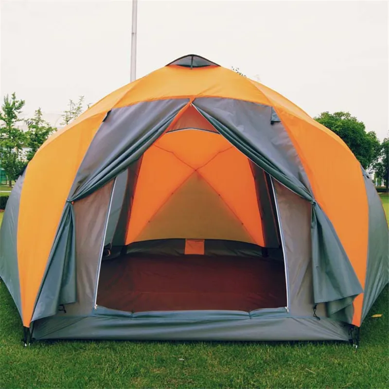 Tienda de campaña portátil para exteriores, carpa impermeable con apertura automática para 8 personas, para senderismo y viajes, venta al por mayor