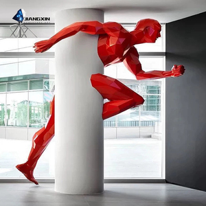 Esculturas montadas en la pared de personajes de anime modernos y dinámicos Artesanía artística de fibra de vidrio y resina con técnica de pintura - Product Image 4