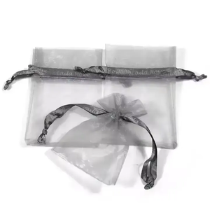 Imprimé personnalisé argent 3x4 <span class=keywords><strong>lavande</strong></span> pure Organza enveloppe cadeau Rose sacs à provisions mariage cordon bijoux mini <span class=keywords><strong>sac</strong></span> - Product Image 2