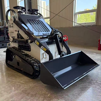 Pengiriman Gratis Diesel Mini Skid Steer EPA Kubota Mini Tracked dengan Bucket Sempit Mini Skid Steer Loader YF360 YF480 YF680