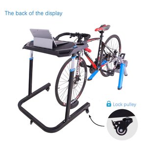 <span class=keywords><strong>Rodillo</strong></span> de entrenamiento de Ciclismo de interior, entrenador de <span class=keywords><strong>bicicleta</strong></span> inteligente duradero al por mayor con mesa de portátil para <span class=keywords><strong>bicicleta</strong></span> de carretera - Product Image 4