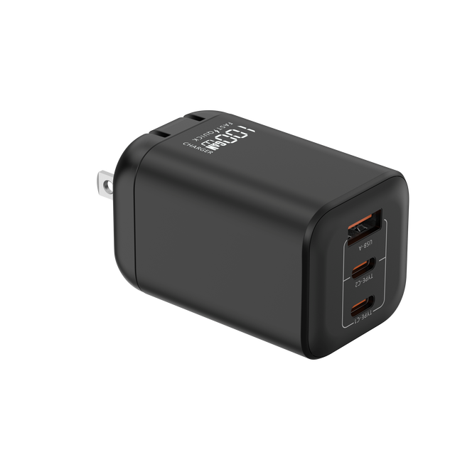 100W GaN USB C Charger,3-Port Compact Laptop Charger Power Adapter for MacBook Pro/Air, iPad Pro, iPhone Galaxy Series, Pixel