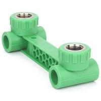 Haute durabilité rentable DN20 25 connexions en laiton PPR personnalisées Té à double filetage femelle