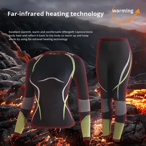 <span class=keywords><strong>Tuta</strong></span> da sci aderente autunno inverno per pantaloni ad asciugatura rapida da corsa sportiva Anti-batterica Base <span class=keywords><strong>termica</strong></span> antibatterica - Product Image 4