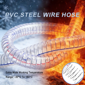 Tubo Flessibile in <span class=keywords><strong>PVC</strong></span> Intrecciato ad Alta Pressione Rinforzato con Fibra per Trasferimento di Acqua, Aria e Prodotti Chimici - Product Image 3