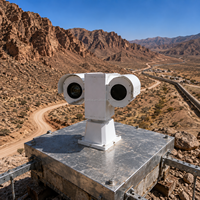 Caméra PTZ de surveillance thermique à double capteur pour points de contrôle de sécurité montagneux longue portée