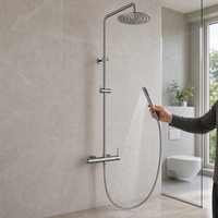 Système de douche de luxe pour hôtel, villa et marina, fabrication directe usine OEM ODM, ensemble mitigeur de douche pluie sans plomb 316