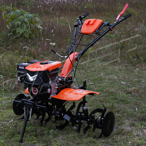 Kather Landbouwmachines Multifunctionele Mini Power Tiller Farm Weeder 212cc 7hp Benzine Roterende Cultivator Met Lampenkap