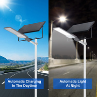 Lampe solaire de rue autonome KCD à angle réglable 12v DC blanc chaud CE RoHS tout en un 100w 200w 300w 400w 500w LED