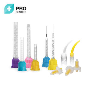 50 pièces de qualité dentaire dentaire 76mm embouts de mélange d'impression bleu/blanc - Product Image 1