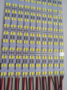 Barre lumineuse <span class=keywords><strong>LED</strong></span> double ligne 12v 144 pièces/M <span class=keywords><strong>5630</strong></span>/<span class=keywords><strong>5730</strong></span> barre dure avec rainure en aluminium pour comptoir à bijoux, armoire - Product Image 5