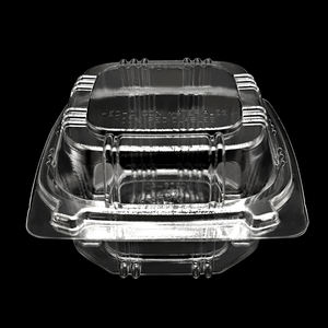 Caja de hamburguesas de calidad alimentaria de fábrica de China, contenedor para llevar, caja de hamburguesas personalizada PET transparente - Product Image 2