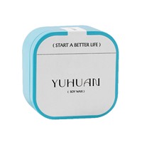 Bougie parfumée en cire de soja 70g, pot carré en métal, format voyage, 5 parfums, parfum d'ambiance, aromathérapie, décoration, cadeau, vente en gros