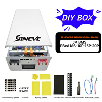 Boîtier de batterie solaire DIY 48V 51.2V 280Ah 314Ah LiFePO4 avec BMS JK V19 16S pour kit de montage de batterie
