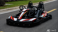 Kart de course tout-terrain à essence pour adultes, deux places, moteur GX160/GX200/GX270, 200cc, 4 temps, vitesse maximale de 60 km/h, transmission par chaîne