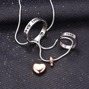 Sempre nel mio <span class=keywords><strong>cuore</strong></span>, non più accanto a me - Collana con ciondolo urna per ceneri di animali domestici con impronta di zampa di cane - Product Image 4