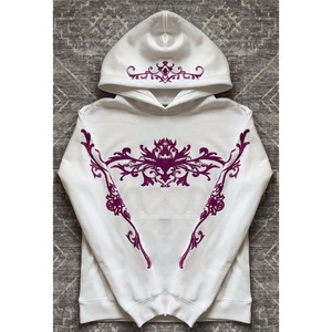 Sudadera con capucha de manga larga holgada de poliéster con estampado oscuro personalizado estilo <span class=keywords><strong>anime</strong></span> europeo-americano vintage - Product Image 3