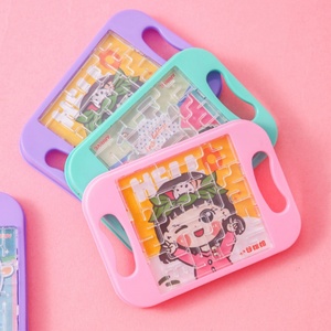 Juego de mesa de laberinto de plástico educativo para niños, pista de bolas rodantes, rompecabezas, juguete de entrenamiento de concentración - Product Image 1