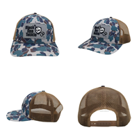 Casquette Snapback 6 Panneaux en Maille Camouflage Chasse Richardson112 – Chapeau de Baseball Tendance Décontracté 100% Coton Respirant Imperméable