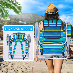 Silla Plegable Portátil para Exteriores, Resistente, para Adultos, con Portavasos y Reposabrazos, para Camping, Pesca, Deportes, Patio, Playa - Product Image 5