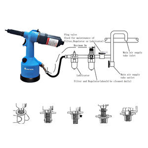Hoàn Toàn Tự Động Tốc Độ Cao M3-M12 Threaded Đinh Tán Nut Gun Khí Nén Đinh Tán Nut <span class=keywords><strong>Tool</strong></span> Hydro Khí Nén Cho Mù Đinh Tán Nuts - Product Image 4