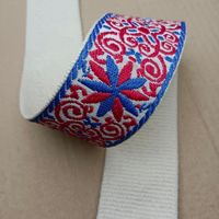 Tissé W Forme 38mm Orange Mix Noir Nylon Polyester Sangle