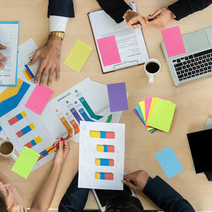 แผ่นบันทึกย่อช่วยเตือนความจำสำหรับโรงเรียน <span class=keywords><strong>Meetin</strong></span> แท่งสีสันสดใสออกแบบได้ตามต้องการ - Product Image 5